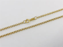 Load image into Gallery viewer, 14K 1.9mm Yellow Gold, Lite Round Rolo Link Chain, Everyday Chain, Dainty, Sturdy Chain, Layer Necklace, 16" 18" 20" Genuine 14K Gold
