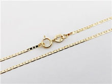 Load image into Gallery viewer, Mariner Anchor Chain 14K Solid Yellow Gold 16" 18" 20" - 1.2mm - Layer Necklace, Minimalist Chain, Flat Chain, For Women, Genuine 14K Gold