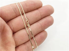 Load image into Gallery viewer, 10K Yellow Gold 1.20mm Diamond Cut Mariner Link Chain with Spring Ring Clasp