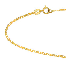 Load image into Gallery viewer, 10K Yellow Gold 1.20mm Diamond Cut Mariner Link Chain with Spring Ring Clasp
