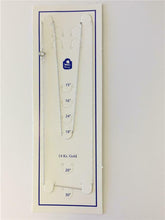 Load image into Gallery viewer, 14K Real White Gold Twisted Rope Link Necklace Pendant Chain 0.45mm, Thin Dainty Minimalist for Pendant / Charm Thin gold chain 15" - 20"