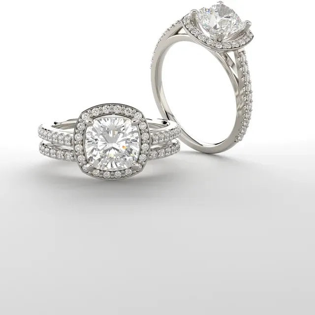 Halo-Style Diamond Engagement Ring