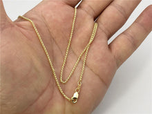 Load image into Gallery viewer, Round Box Chain, 14K Yellow Gold 16&quot; 18&quot; 20&quot; - 1.35mm - Trendy Necklace Chain, Layering Chain, Everyday Necklace, Genuine 14Kt Gold

