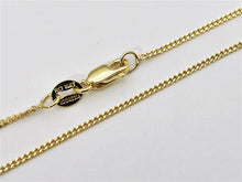 Load image into Gallery viewer, Cuban Curb Chain 14K Solid Yellow Gold, 16" 18" 20" - 1mm - Necklace Chain, Layering Chain, Sturdy Dainty Pendant Chain Genuine 14K Gold