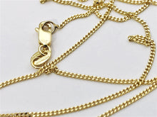 Load image into Gallery viewer, Cuban Curb Chain 14K Solid Yellow Gold, 16&quot; 18&quot; 20&quot; - 1mm - Necklace Chain, Layering Chain, Sturdy Dainty Pendant Chain Genuine 14K Gold

