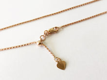 Load image into Gallery viewer, Popcorn Chain 14K Solid Rose Gold, 22" - 1.3mm, ADJUSTABLE Necklace up to 22", Pendant Chain, Layering Chain, Genuine 14K Gold, For Women