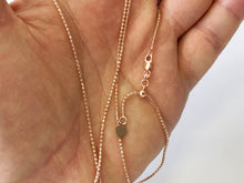 Load image into Gallery viewer, Popcorn Chain 14K Solid Rose Gold, 22" - 1.3mm, ADJUSTABLE Necklace up to 22", Pendant Chain, Layering Chain, Genuine 14K Gold, For Women