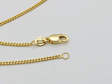 Load image into Gallery viewer, 10K Yellow Gold 1.0mm Diamond Cut Gourmette Cuban Chain with Lobster Clasp