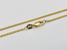 Load image into Gallery viewer, 10K Yellow Gold 1.0mm Diamond Cut Gourmette Cuban Chain with Lobster Clasp
