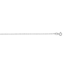 Load image into Gallery viewer, 14K Real White Gold Twisted Rope Link Necklace Pendant Chain 0.45mm, Thin Dainty Minimalist for Pendant / Charm Thin gold chain 15&quot; - 20&quot;
