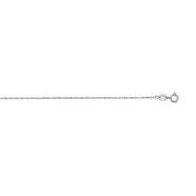 Load image into Gallery viewer, 14K Real White Gold Twisted Rope Link Necklace Pendant Chain 0.45mm, Thin Dainty Minimalist for Pendant / Charm Thin gold chain 15" - 20"