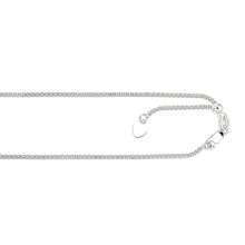 Load image into Gallery viewer, Popcorn Chain 14K Solid White Gold, 22&quot; - 1.3mm, ADJUSTABLE Necklace up to 22&quot;, Pendant Chain, Layering Chain, Genuine 14K Gold, For Women
