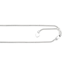 Load image into Gallery viewer, Popcorn Chain 14K Solid White Gold, 22" - 1.3mm, ADJUSTABLE Necklace up to 22", Pendant Chain, Layering Chain, Genuine 14K Gold, For Women