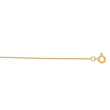 Load image into Gallery viewer, Box Chain 14K Solid Yellow Gold 16&quot; 18&quot; 20&quot; - 0.5mm, Thin Dainty Minimalist Necklace for Pendant / Charm, Thin gold chain, Genuine 14K Gold
