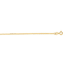 Load image into Gallery viewer, Mariner Anchor Chain 14K Solid Yellow Gold 16&quot; 18&quot; 20&quot; - 1.2mm - Layer Necklace, Minimalist Chain, Flat Chain, For Women, Genuine 14K Gold
