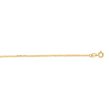 Load image into Gallery viewer, Mariner Anchor Chain 14K Solid Yellow Gold 16" 18" 20" - 1.2mm - Layer Necklace, Minimalist Chain, Flat Chain, For Women, Genuine 14K Gold