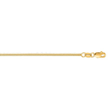 Load image into Gallery viewer, Milano Box Chain 14K Yellow Gold Pendant Chain Necklace, 16&quot; 18&quot; 20&quot; - 1.1mm, Gold Chain, Layer Chain, Genuine 14K Gold, Woman Chain
