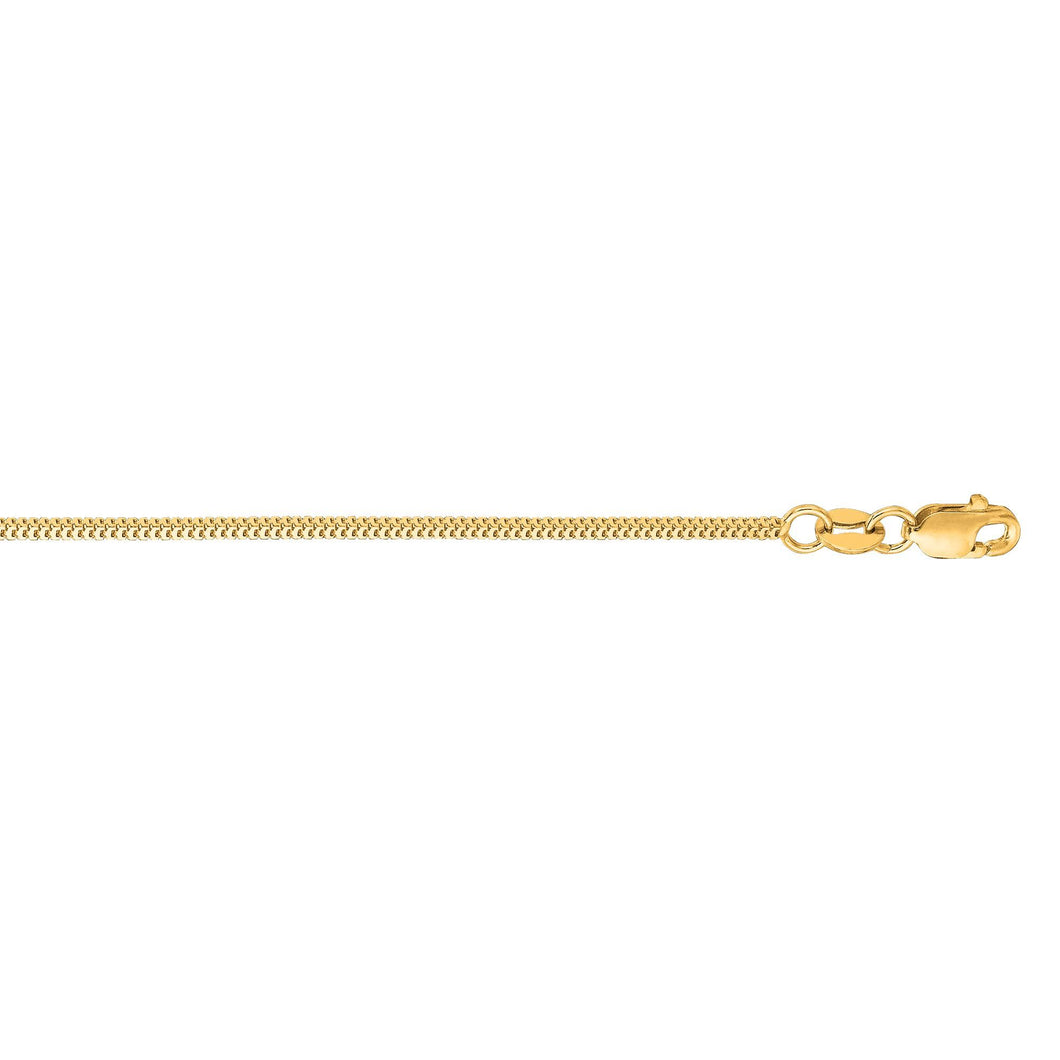 Milano Box Chain 14K Yellow Gold Pendant Chain Necklace, 16