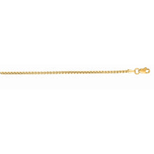 Load image into Gallery viewer, Round Box Chain, 14K Yellow Gold 16" 18" 20" - 1.35mm - Trendy Necklace Chain, Layering Chain, Everyday Necklace, Genuine 14Kt Gold