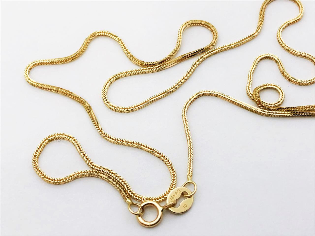 Brass Gold Plated Round Foxtail Chain, Size: 24(l) X 0.5(w) Inches at best  price in Coimbatore